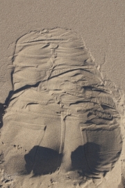 jeans in sand