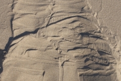 jeans in sand