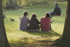 threesome in park