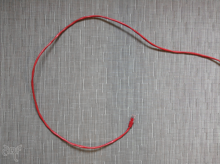 red computer cable