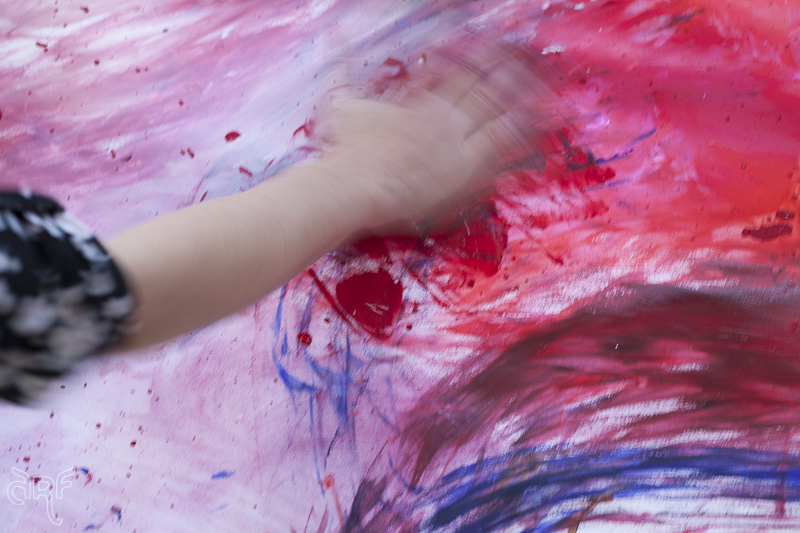 motion of a hand painting