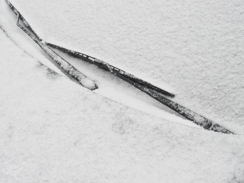 window wipers with snow