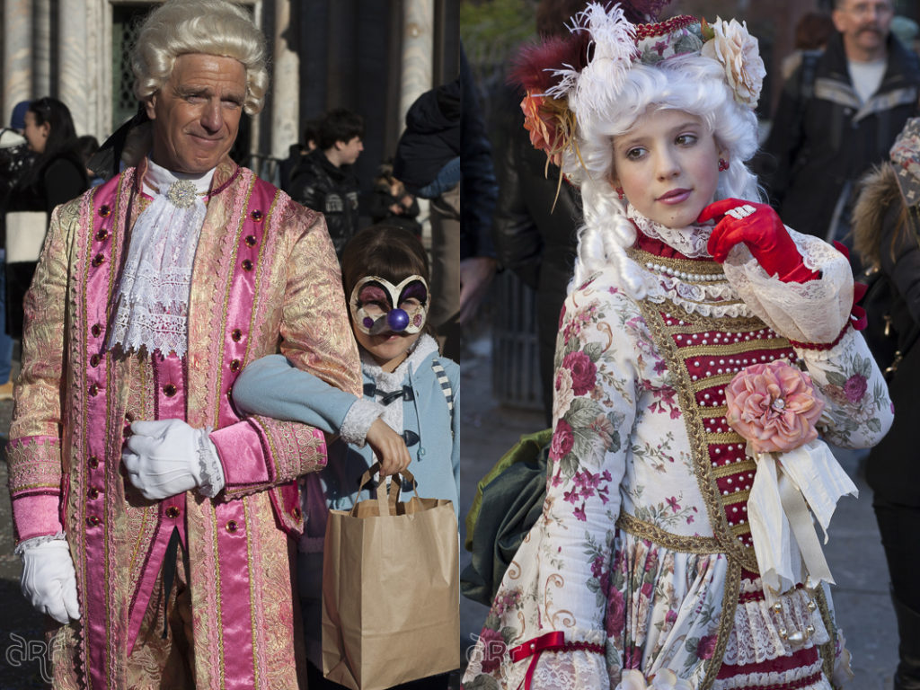girls during carnival Venice