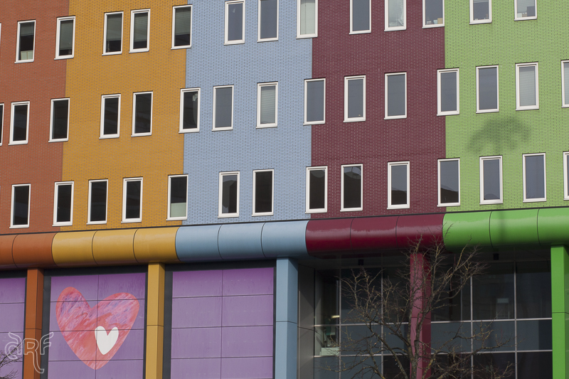 colourful facades Amsterdam Bijlmer Arena