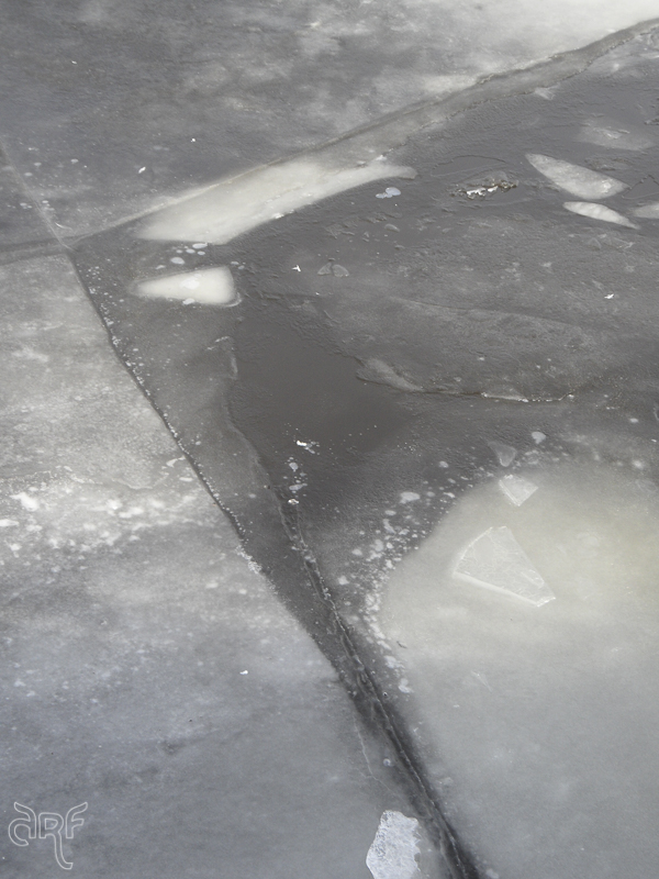 geometrics in thawing ice