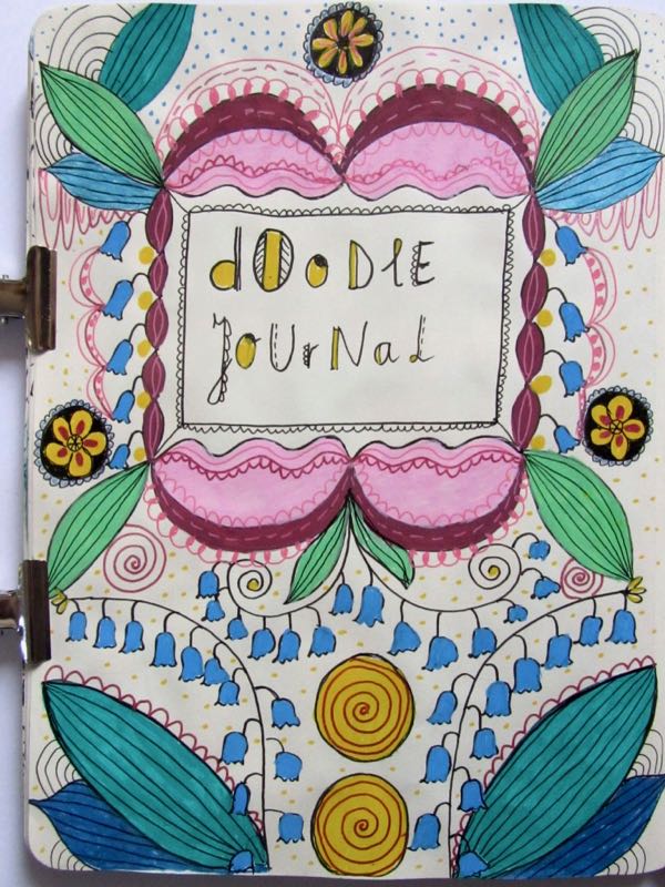 doodle journal cover II with Lily-of-the-Valley