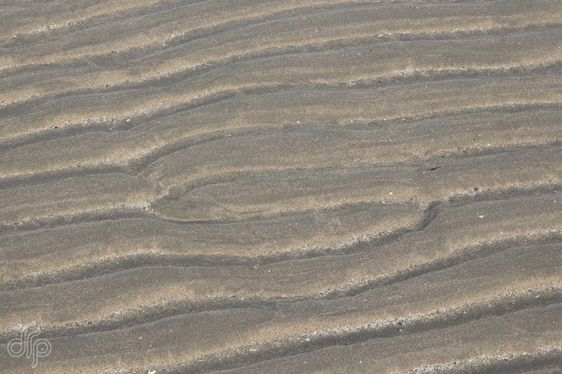 patroon van rimpelingen in het zand
