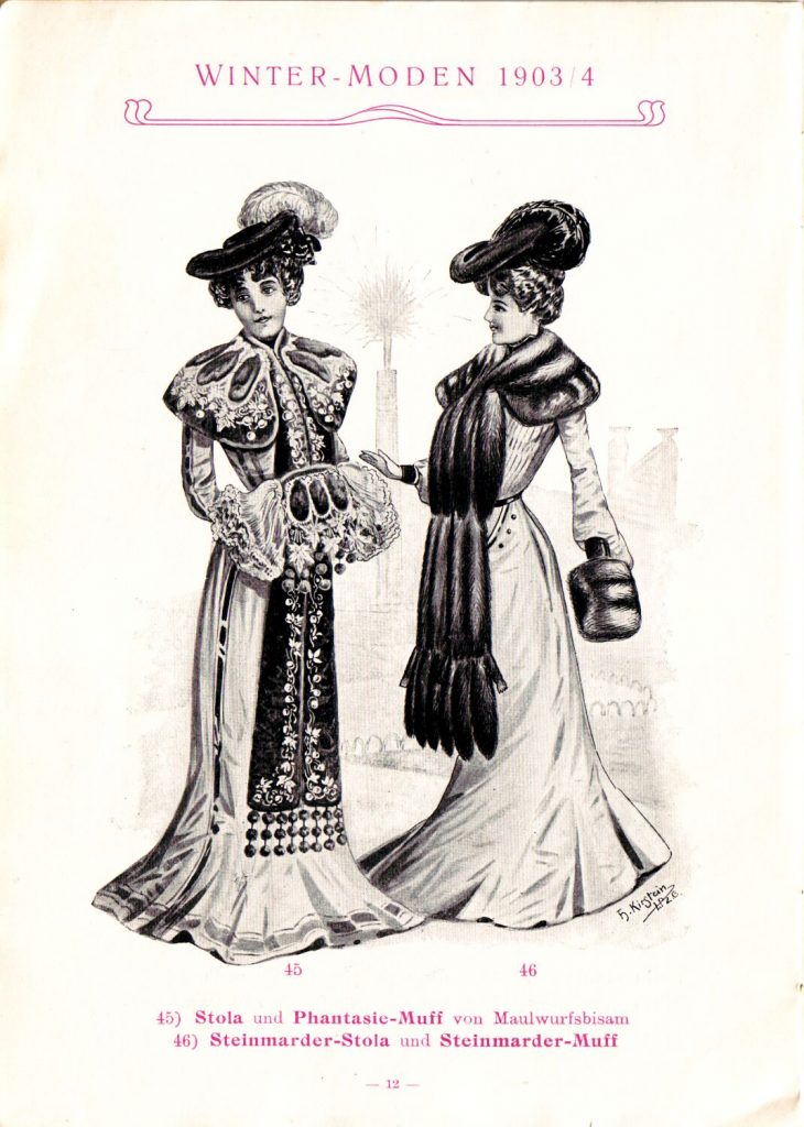 Winter fashion 1903-1904