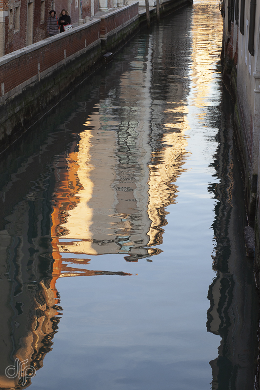 reflection of canal view, Venice Italy