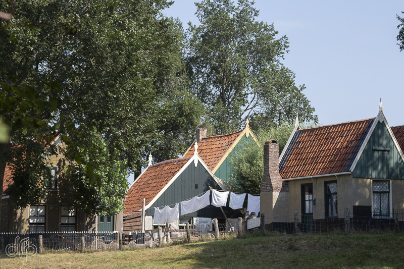 A few houses at the Zuiderzeemuseum