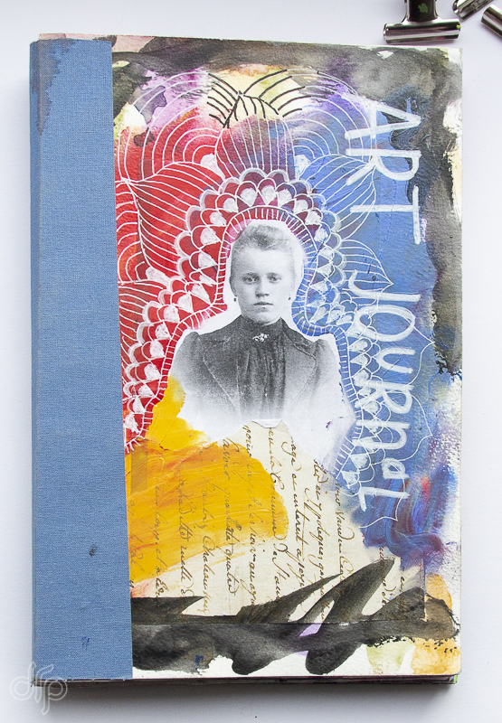 DRP Front cover of non-sewn art journal
