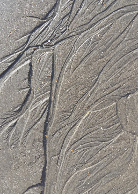 pattern of small streams in sand