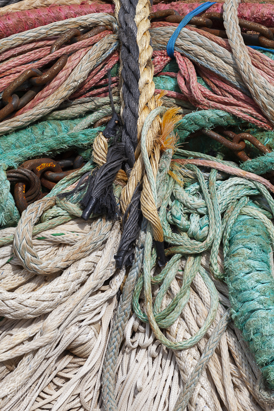 Colourful ropes, IJmuiden
