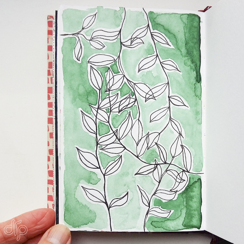 Slow art: Revealing in my small Fabriano sketchbook